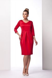 L104 czerwony sukienka