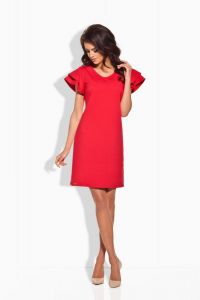 L137 czerwona sukienka